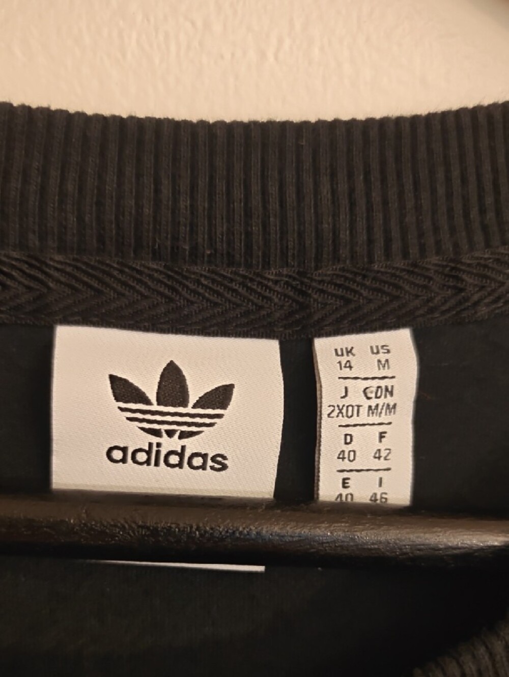 adidas Black Mini Dress with White Stripes - Picture 2 of 3
